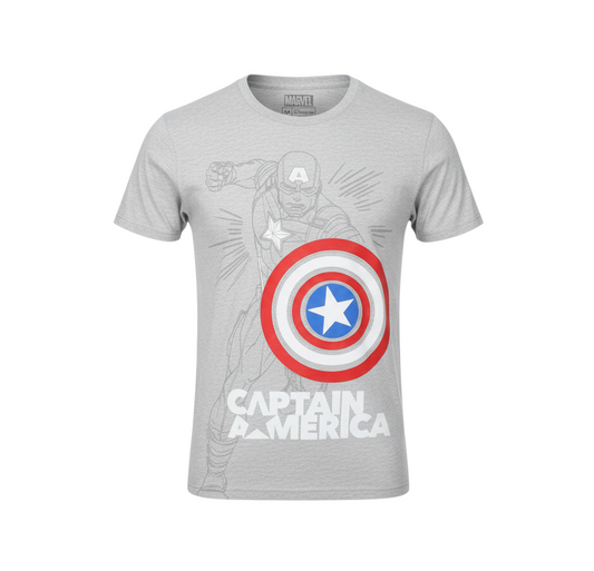 Marvel Captain America Grey Boys 14 Years Graphic T-Shirt