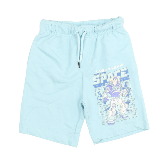 Pep&Co Boys Blue Lightyear Sweat Shorts, 5-6 Years, Drawstring