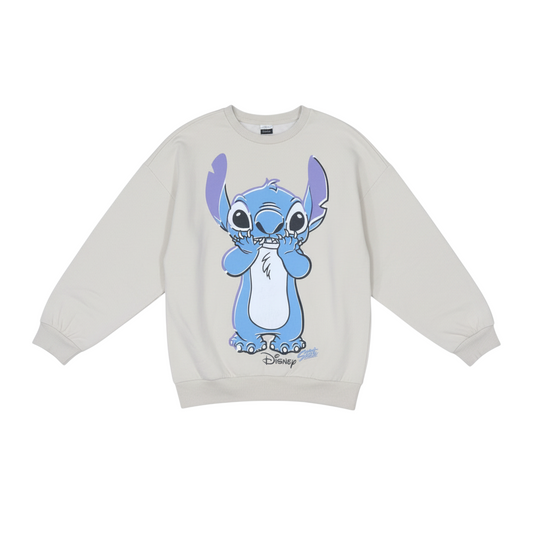 Disney Classics at George Women Beige Stitch Sweatshirt XL Pullover