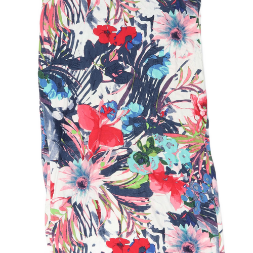 Dorothy Perkins Womens Multicoloured Floral Viscose Maxi Skirt Size 14