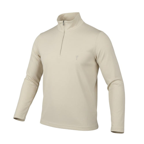 GOLFINO Beige Women's Size 16 Long Sleeve 1/4 Zip Golf Top
