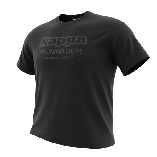 Kappa Women Black Relaxed Fit Training Dept T-Shirt Size L