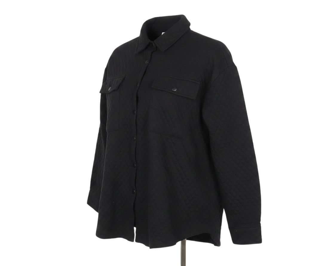 ASOS DESIGN Women’s Black Quilted Short Jacket Size 18