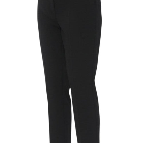 Marks & Spencer Women Black UK 10 Short Straight Tailored Trousers