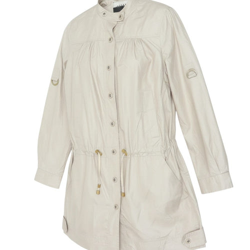 Jaeger Women's Beige Anorak Jacket UK 12 Lightweight Polyester