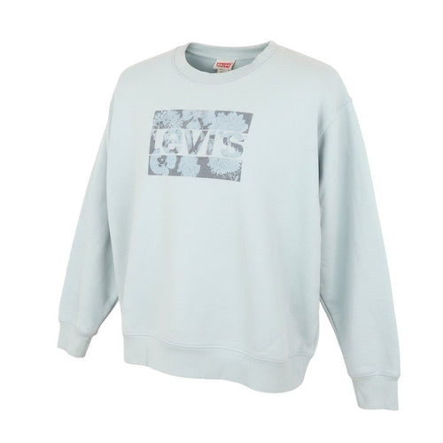 Levi's Women's Blue XL Pullover Sweatshirt with Floral Logo