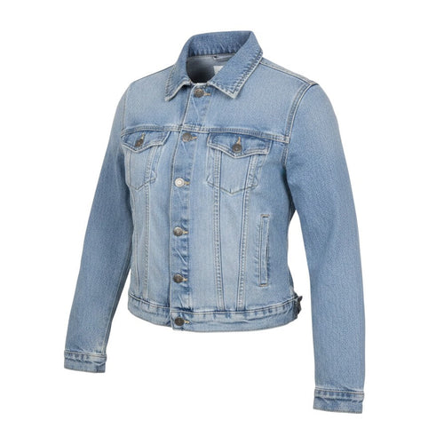 Cotton On Womens Blue Denim Cropped Jacket Size 12 Classic Casual