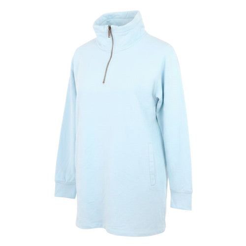 BAM Women’s Light Blue Half Zip Sweatshirt Size 12 Organic Cotton Blend