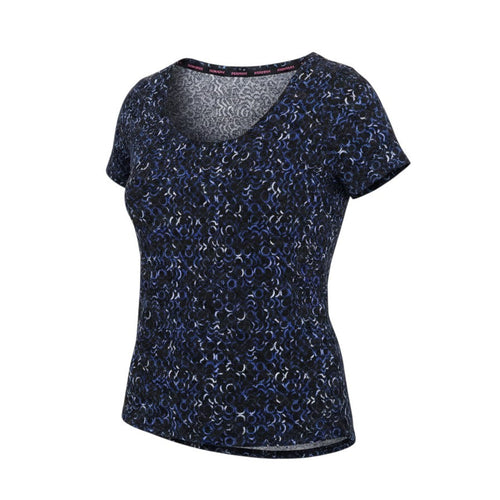 Prewornwholesale Marks and Spencer blue geometric print polyester round neck t-shirt for women