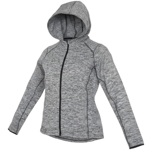 Prewornwholesale Marks and Spencer women's grey marl full zip hoodie with raglan sleeves and a hood