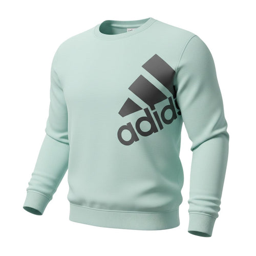 Adidas Womens Mint Green Long Sleeve Crew Neck Sweatshirt Size M