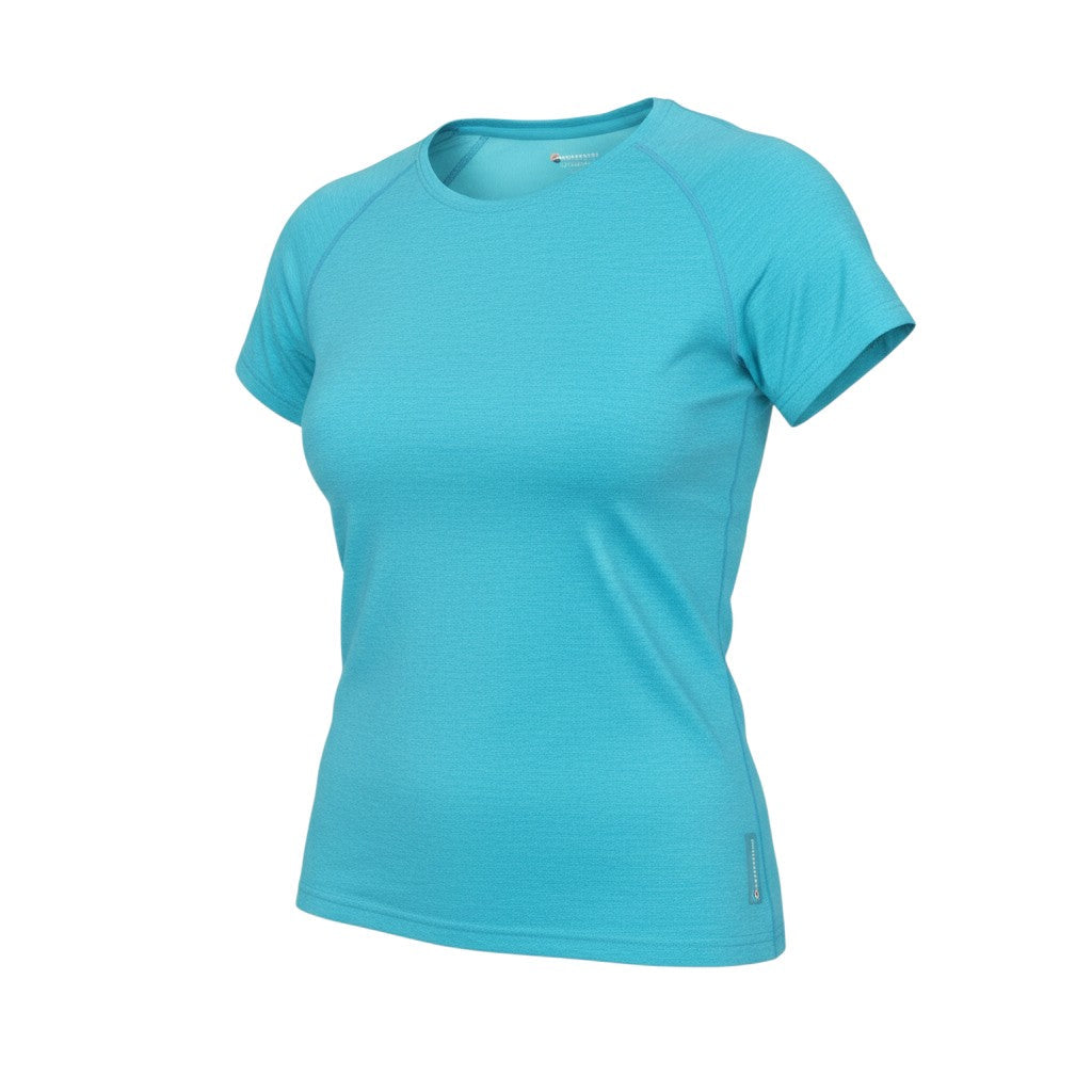 Montane Women Blue Activewear T-Shirt UK10 Lightweight Quick Dry
