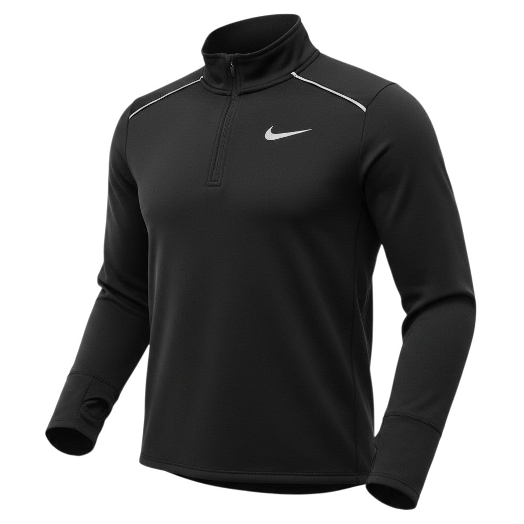 Nike Women's Black Small 1/4 Zip Running Top Long Sleeve Activewear