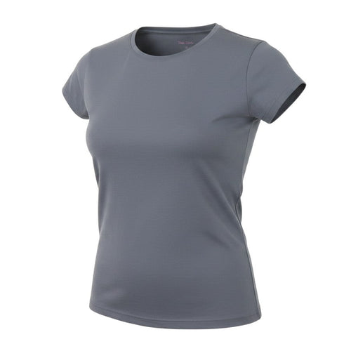 Prewornwholesale Peter Storm women's grey short-sleeve crew neck polyester activewear t-shirt
