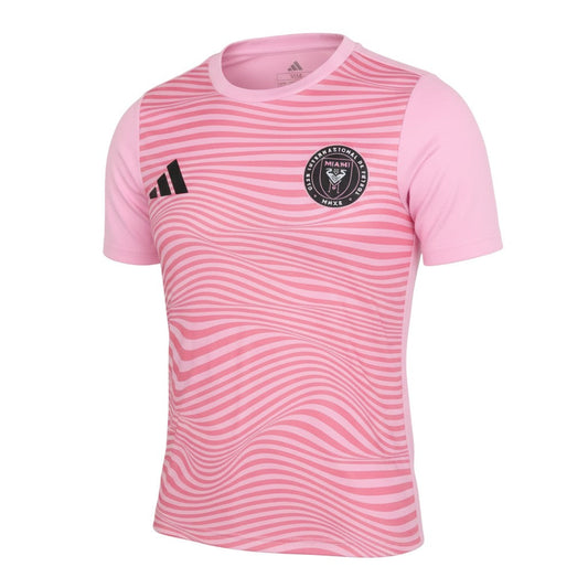 Adidas Women's Pink Inter Miami CF Messi 10 Football T-Shirt M