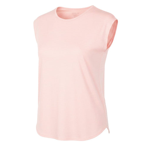 Prewornwholesale St. Bernard for Dunnes Stores pink mesh active T-shirt with crew neck and cap sleeves