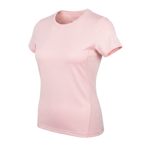 Dunnes Stores Womens Pink  Nylon Basic T-Shirt Size S Crew Neck Pullover