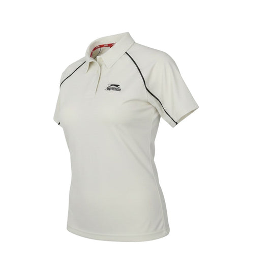 Slazenger Women's Ivory Polo Sports Top Size M Moisture Wicking
