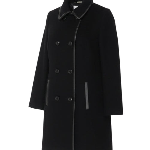 Windsmoor Women’s Black UK 12 Wool Cashmere Long Pea Coat