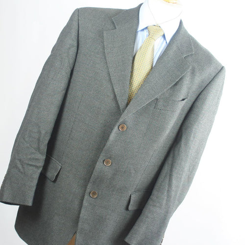 Lino Vierra Mens Grey Textured Wool Suit Jacket 42 Chest (Regular)