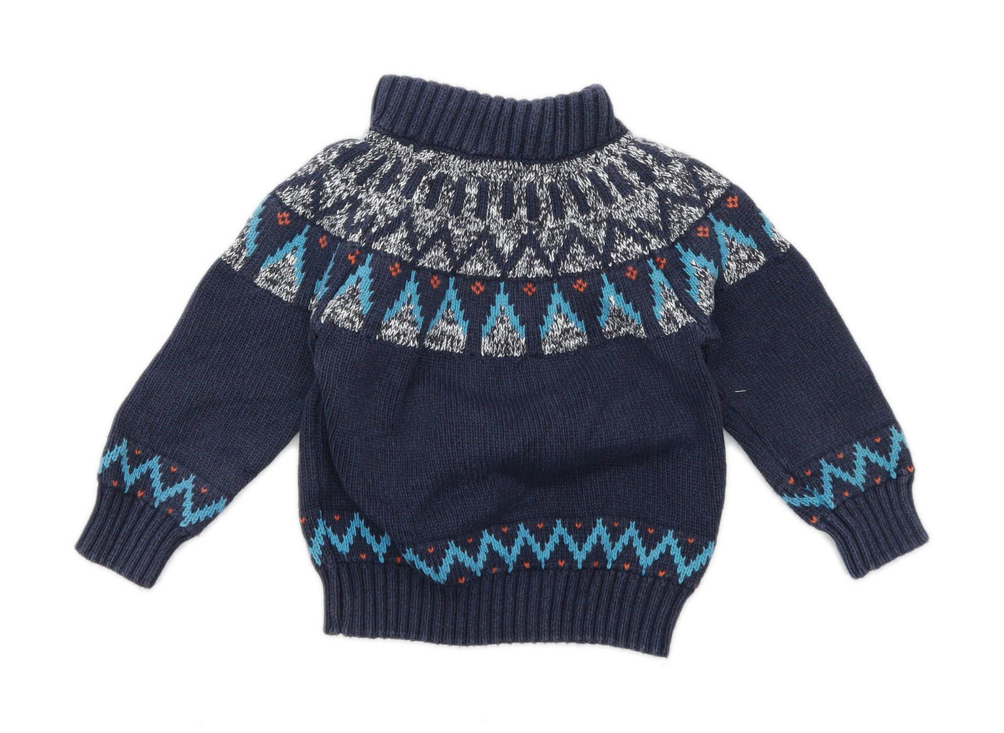Next Boys Abstract Blue Jumper Age 2-3 Years