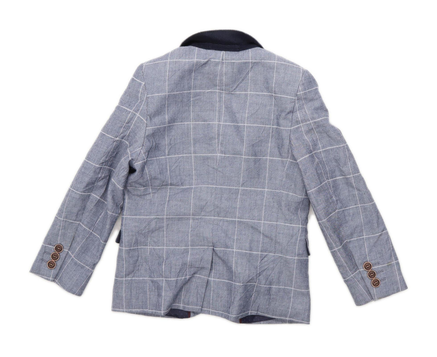 Next Boys Check Blue Jacket Age 7 Years