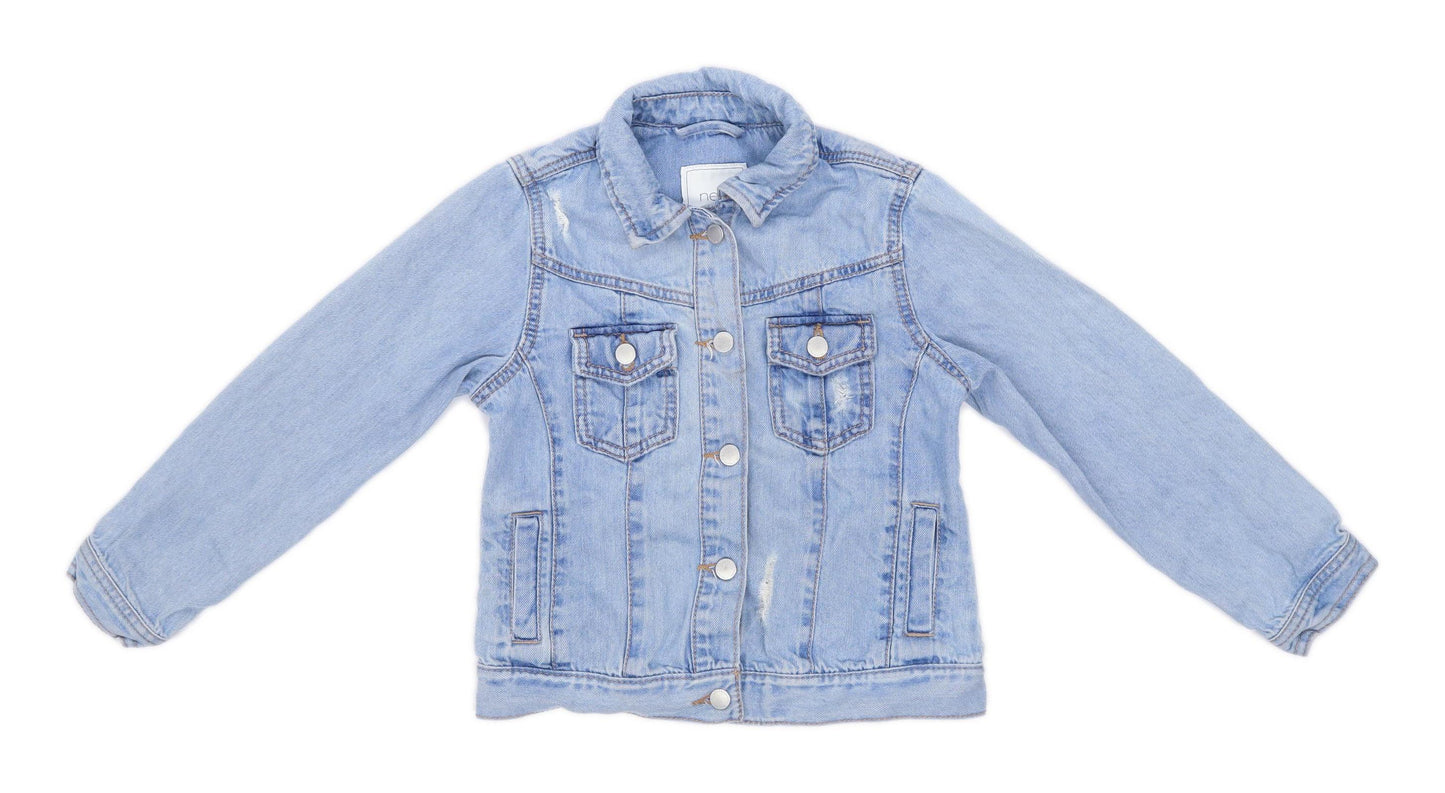 Next Girls Blue Denim Jacket Age 8 Years