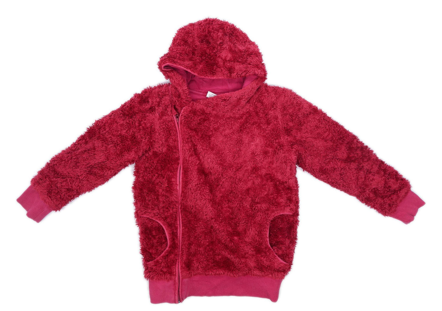 Next Girls Pink Fluffy Jacket Age 15 Years