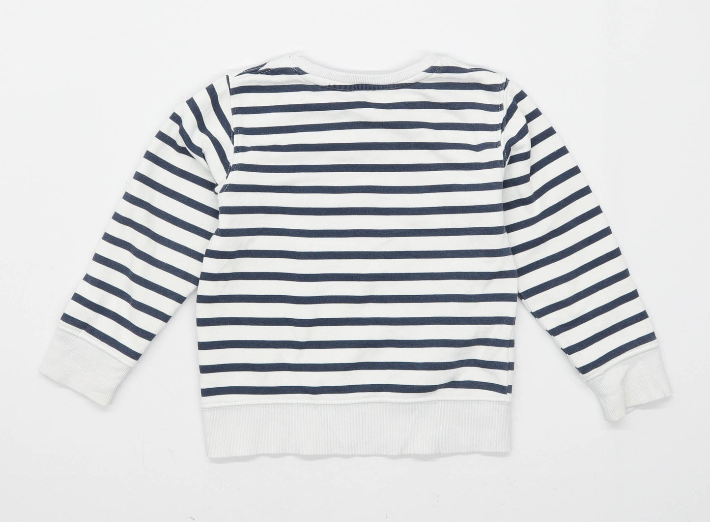 H&M Boys Striped Multi-Coloured Sweatshirt Age 2-4 Years