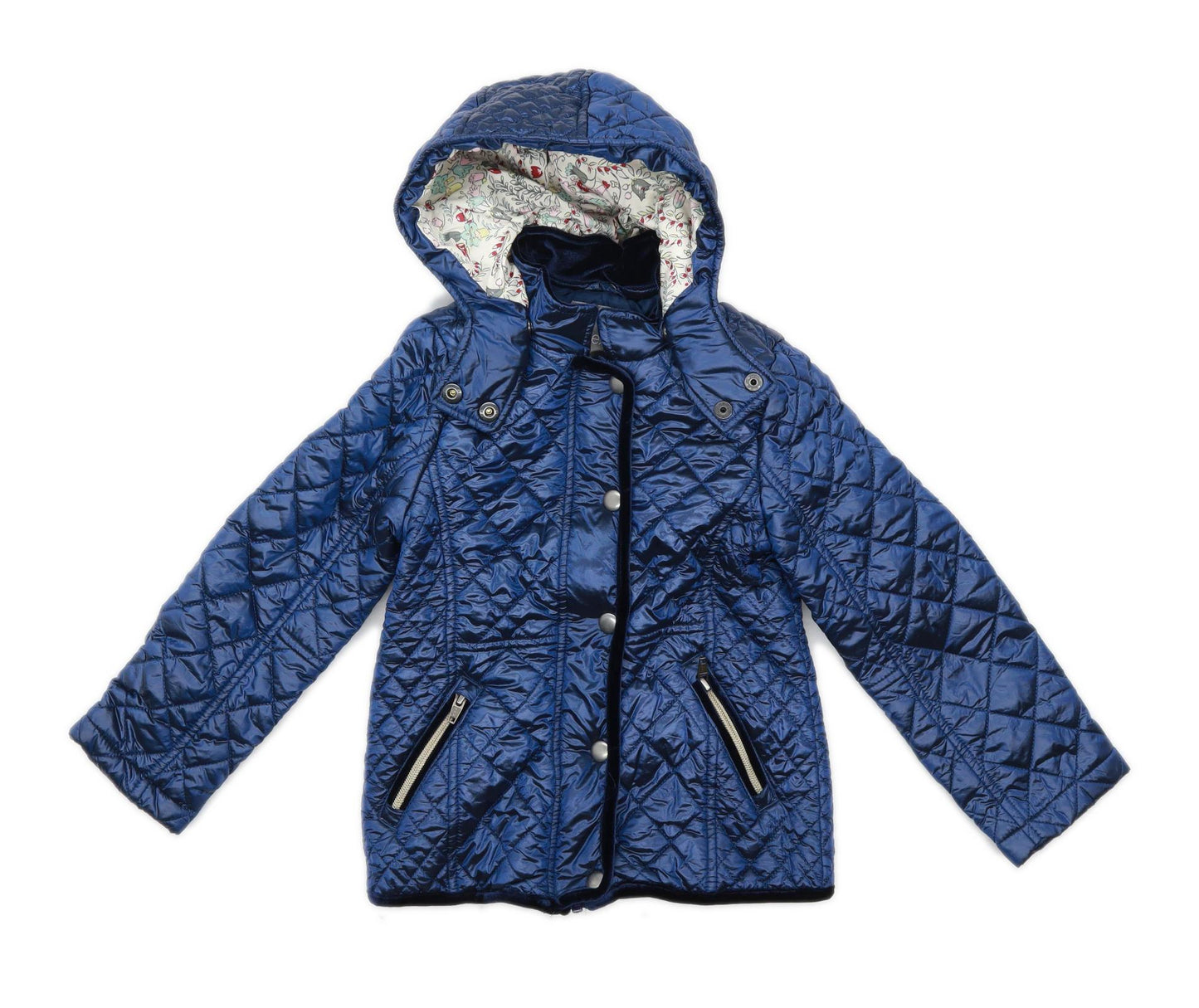 Next Girls Blue Midweight Coat Age 6 Years