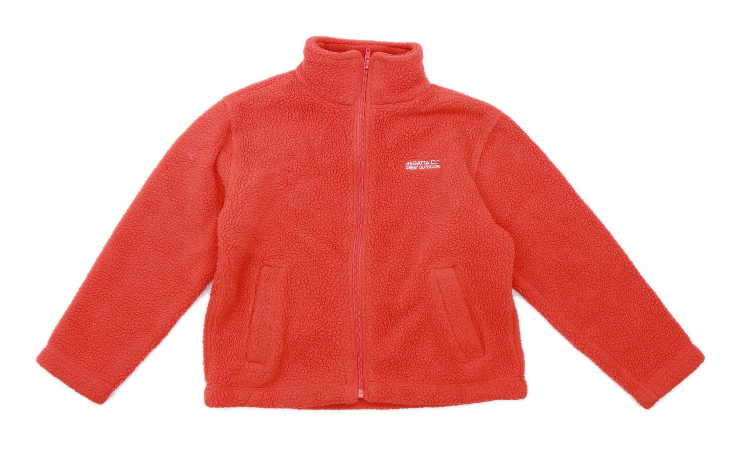 Regatta Girls Red Fleece Jacket Age 7-8 Years