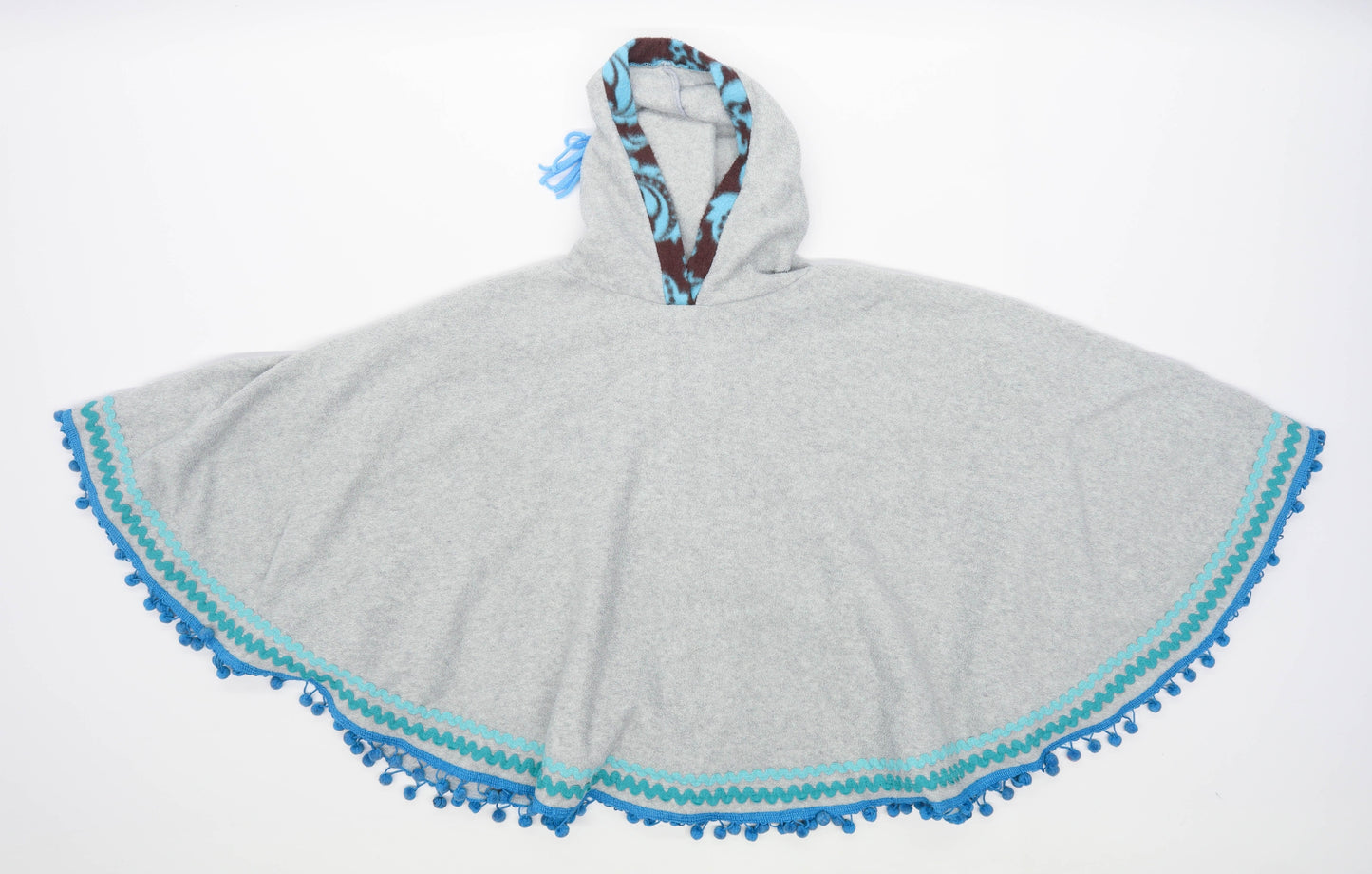 Peri Girls Grey Poncho Jacket Age 8-10 Years