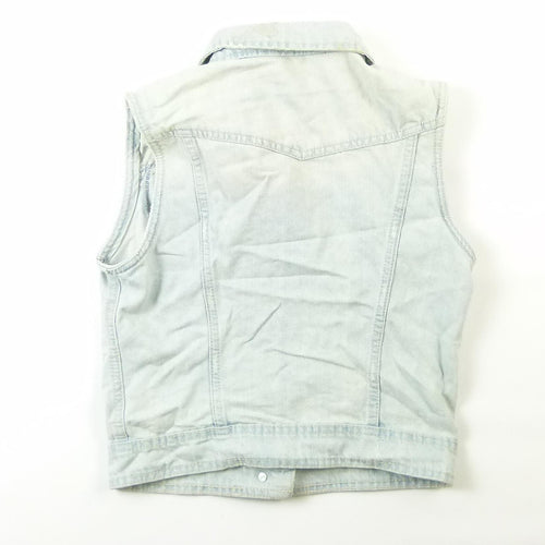 New Look Girls Blue Plain Denim Waistcoat Age 12-13