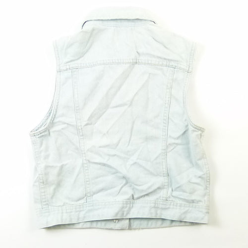 New Look Girls Blue Plain Denim Waistcoat Age 12-13