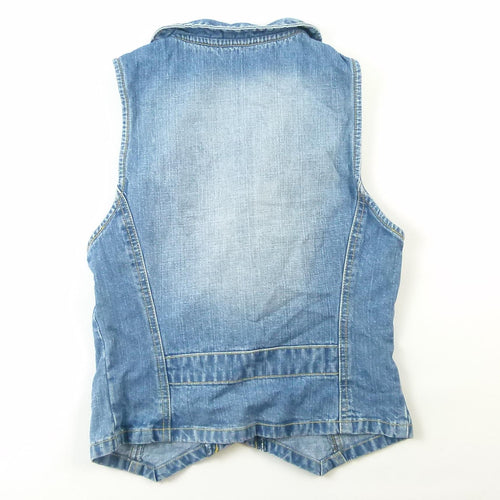 Cherokee Girls Blue Plain Denim Waistcoat Age 13-14