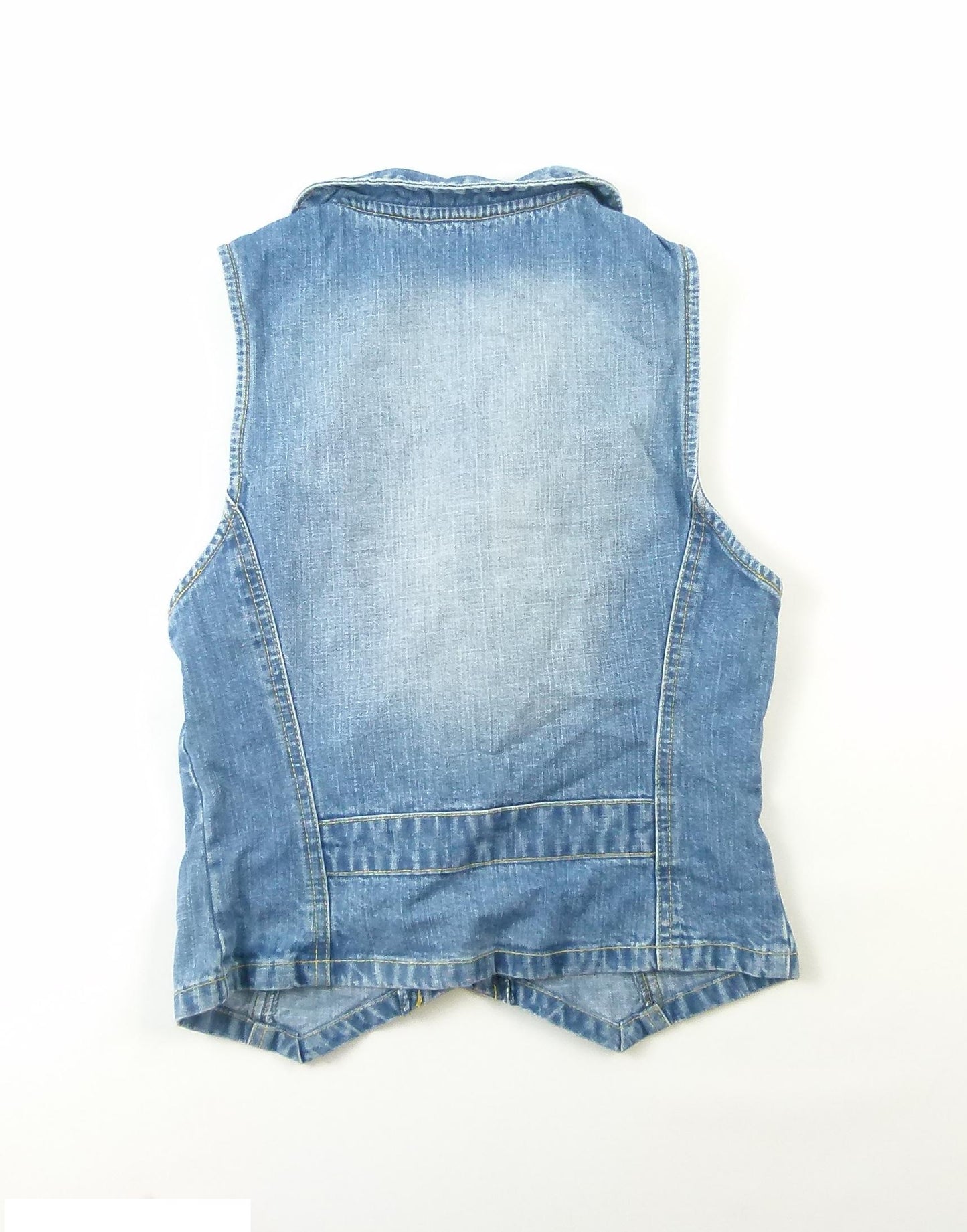 Cherokee Girls Blue Plain Denim Waistcoat Age 13-14