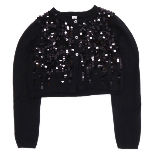 TU Girls Black Sparkly Cardigan Age 11 Years