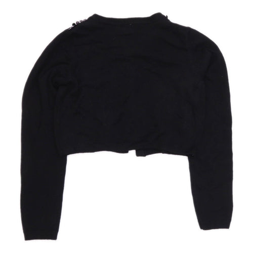 TU Girls Black Sparkly Cardigan Age 11 Years