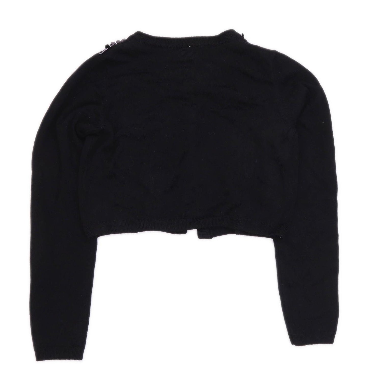 TU Girls Black Sparkly Cardigan Age 11 Years