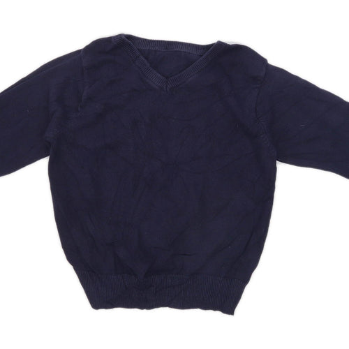 F&F Boys Blue School Jumper Age 3-4 Years