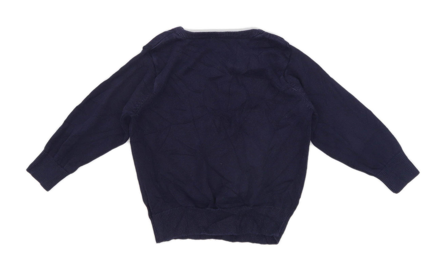 F&F Boys Blue School Jumper Age 3-4 Years