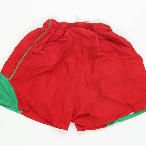 Belief Boys Red Welsh Football Shorts Age 14
