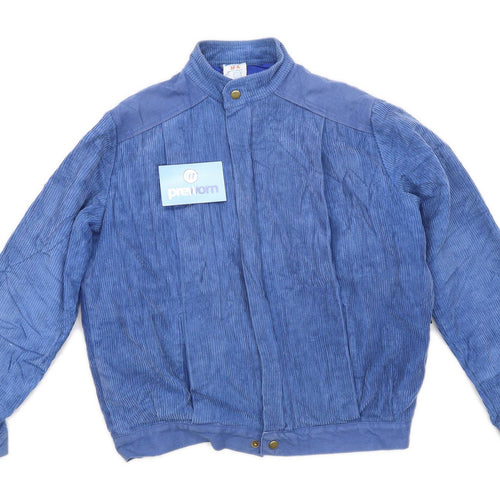 K L Boys Textured Blue Coat Age 11-12
