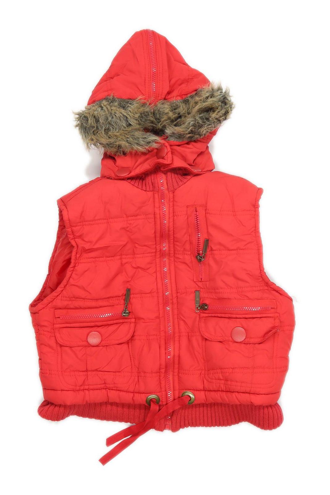 Miss Sweety Girls Red Hooded Gilet Age 11-12 Years