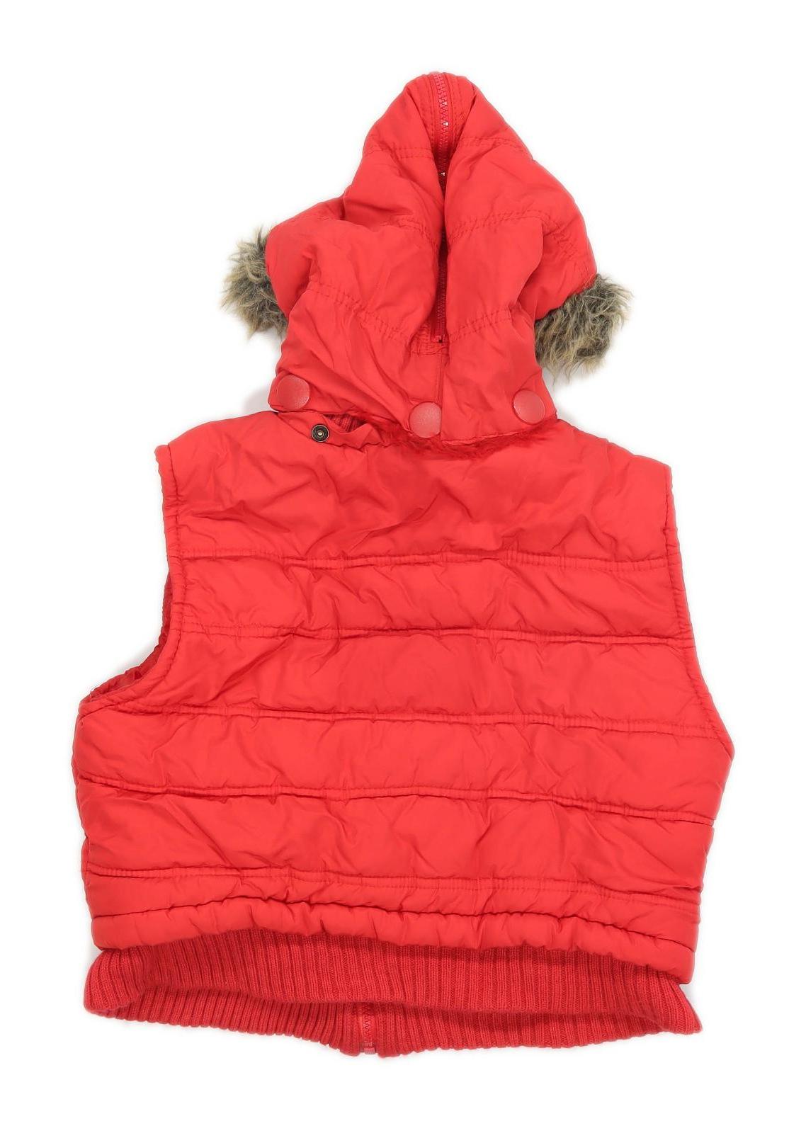 Miss Sweety Girls Red Hooded Gilet Age 11-12 Years
