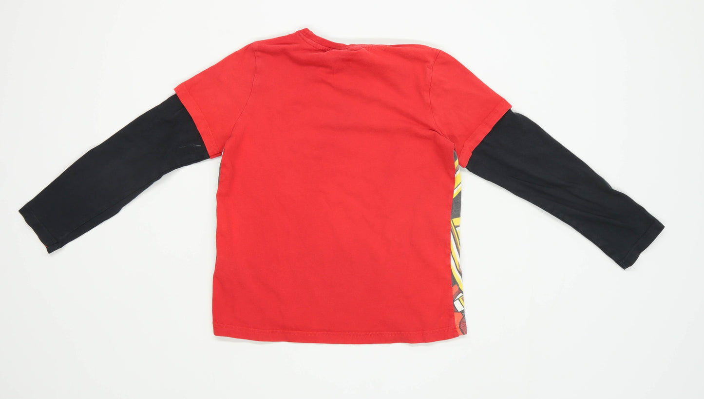 Lego Boys Graphic Multi-Coloured Lego Ninjago Top Age 9-10 Years
