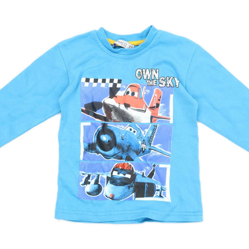 Monaco Boys Graphic Blue Disney Planes Top Age 5-6 Years