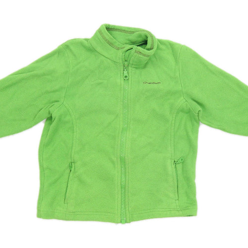 Oxylane Boys Green Fleece Jacket Age 4 Years
