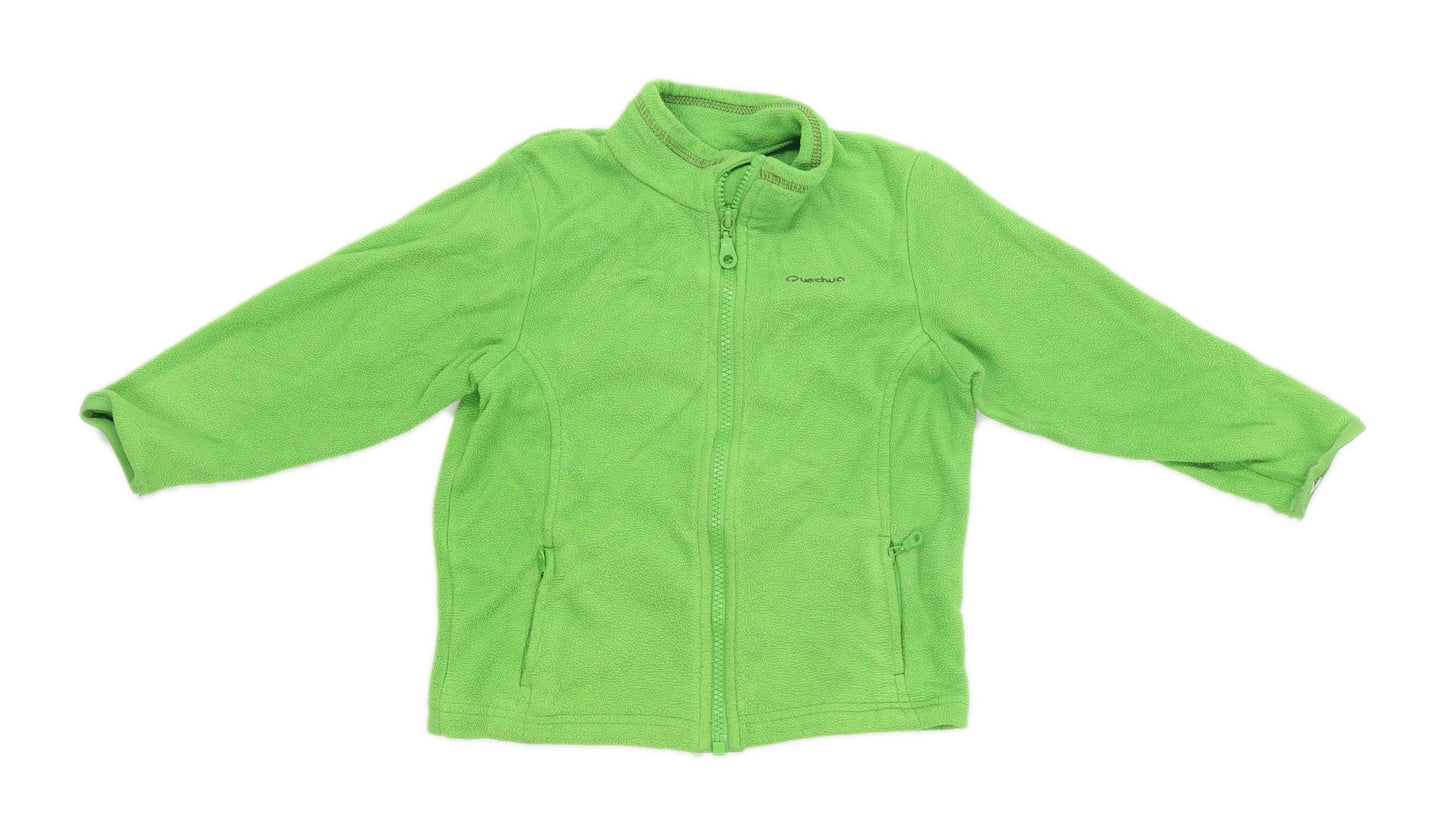 Oxylane Boys Green Fleece Jacket Age 4 Years