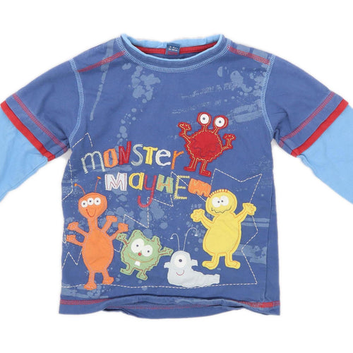 TU Boys Blue Top Age 3-4